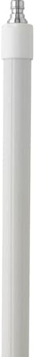 Vikan 2973Q5 62.9"-113.9" Quick Connect Waterfed Aluminum Extension Handle with Threaded Tip, 1.26" Diameter, White