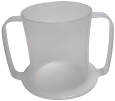 NRS Healthcare Wide Base Two Handled Mug with Lid