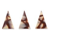 Dobla Chocolate Decor Triangle Diablo, Dark and White Chocolate, 290 Count, Kosher, Halal