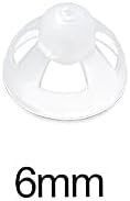 Hearing Aid Ear Piece Open Domes Transparent Soft Silicone Comfortable Ear Tips Invisible 1PCS 6mm