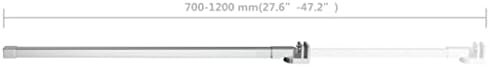 vidaXL Support Arm for Bath Enclosure, Shower Screen Support Bar, Support Arm for Bath Panels, Shower Glass Bracket for Bathroom, Stainless Steel