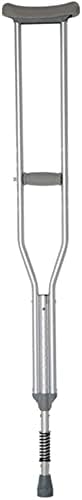 Crutches for Adults Underarm Crutch Armpit Retractable Double Crutches Elderly Walking Stick Aluminum Alloy Handicapped Fracture Walker Great for Travel or Work Learned