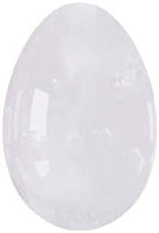 Undrilled Yoni Eggs 45X30mm Natural Rose Quartz Massage Egg Obsidian Crystal Jade Eggs Kegel Exercise Massage Ball,White Jade Eggs