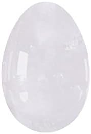 Undrilled Yoni Eggs 45X30mm Natural Rose Quartz Massage Egg Obsidian Crystal Jade Eggs Kegel Exercise Massage Ball,White Jade Eggs