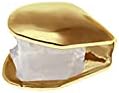 2 Pcs 14K Plated Gold Fake Teeth Single Tooth Caps Golden Mouth Dental Grills Hip Hop Teeth Braces Party Accessories
