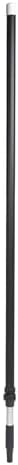 Vikan 29759 Handle,Telescopic,62"-113",AL,Black