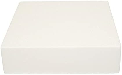 FunCakes Cake Dummy Square: Cake Decorating, Reusable Dummy, Make The Perfect Square Dummy, 25x25x7 cm