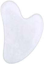 Natural gemstone crystal Gua Sha Tool scraping board SPA Massage Tool (white jade)