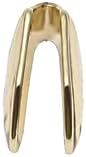 2 Pcs 14K Plated Gold Fake Teeth Single Tooth Caps Golden Mouth Dental Grills Hip Hop Teeth Braces Party Accessories