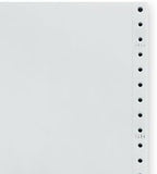 Staples Computer Paper, 9 1/2" x 11", Perforated, Blank White, 15lb, 3,200/Box, For Office, School & Home