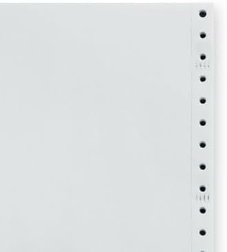 Staples Computer Paper, 9 1/2" x 11", Perforated, Blank White, 15lb, 3,200/Box, For Office, School & Home
