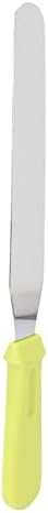 Wax Spatula, Wax Applicator Sticks with Ergonomic Handle 8 Inch Stainless Steel Hair Removal Spatula Straight Wax Mixing Knife for Home and Salon Use