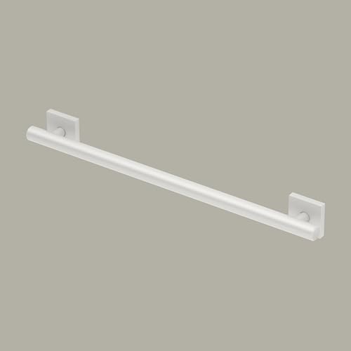 Gatco 944W Elevate 24" L Grab Bar, Matte White/ADA Compliant Stainless Steel Safety Grab Bar for Bathroom