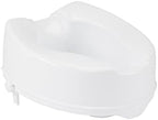 Drive Medical 12066 Premium Raised Toilet Seat, Standard Seat, White