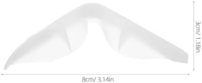 DIYEAH 10Pcs Anti-Fog Nose Bridge Pads Seal Nose Cushion Silicone Nose Pads Self-Adhesive Protection Strip Nose Pad for Mask Eyeglasses Nose Pads Glasses Bridge Strap