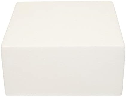 FunCakes Cake Dummy Square: Cake decorating, Reusable dummy, Make the perfect square dummy, 20x20x10 cm