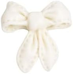 O'Creme Edible Gumpaste Cake Toppers, White Bows 0.7" x 0.7" - for Cake Decorating - Sugar Paste for Cakes, Cupcake Toppers - Birthday Party, Wedding, Baby Shower - Set of 18