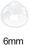 Transparent Soft Silicone Hearing Amplifier Dome Open Ear Tip Ear Plugs Earbuds 1PCS 12mm