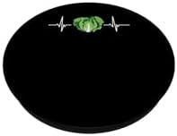 Vegan Heartbeat Vegetarian Keto Veggie Lovers PopSockets Adhesive PopGrip