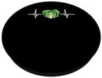 Vegan Heartbeat Vegetarian Keto Veggie Lovers PopSockets Adhesive PopGrip