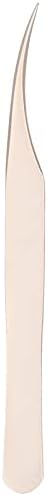 Naroote Lash Tweezers, Lash Tweezers Stainless Steel Eyelash Extension with Exceptional Accuracy and Flair for Separation of False Eyelashes (#4)