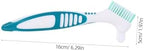 FRCOLOR 2pcs Denture Cleaning Brush Double Sided Hard Bristle Denture Brush for Braces and Travel