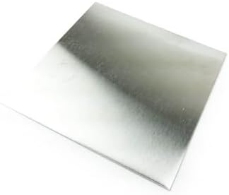 304 Stainless Steel Sheet, #4 Brushed Finish, Annealed, ASTM A240/ASME SA240, 0.03" Thickness, 24" Width, 24" Length, 22 Gauge, OnlineMetals