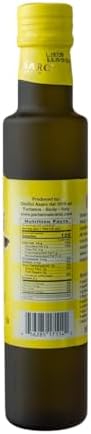 Partanna Extra Virgin Olive Oil pressed with Sicilian Lemon - Premium Flavored Extra Virgin Olive Oil - Harvested in Sicily - Rich in Flavor - Cold Pressed - 8.45 oz (250 ML) Glass