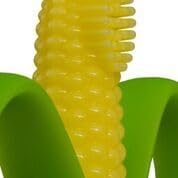 Baby Banana® Corn Cob Toothbrush Teether Tooth Brush for Infant, Baby, and Toddler, Made in USA, Butter-Soft Bristles,Bendable Food Grade Silicone, Family-Owned Buisness Since 2009