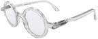 LONDON MOLE® Moley reading glasses | Cool round shaped readers | Men’s Women’s Unisex | Spring hinges
