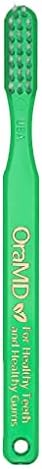 OraMD Soft Bristles Toothbrush - Designed by Dr. Charles C. Bass for Sensitive Teeth and Gums - Manual Toothbrushes with Soft Nylon Bristles for Adults Oral Care - Pack of 6