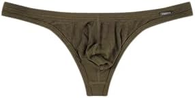 Mens Thong Underwear Ribber G-String Low Rise Briefs T-Back Pouch Stretch and All-day Comfort Lingerie for Men