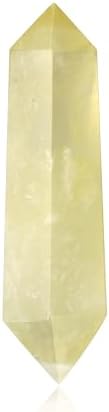 YATOJUZI 3.5" Citrine Healing Crystals Wand Natural Crystals and Healing Stones Large Hexagonal Citrine Crystal Points for Meditation Divination Reiki Energy Balancing 1PCS