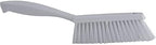 Vikan 45875 Bench Cleaning Brush, Polypropylene/Polyester Soft Bristle Dustpan Brush & Sweeper With Handle, 14-Inch, White