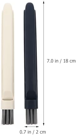 2 Pack Multifunctional Window Slot Cleaning Brush with Hard Bristles, 2-in-1 Gap and Groove Scrub Tool for Household Window Tracks, Door Frames, Kitchen and Bathroom Cleaning