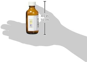 Aura Cacia Glass Amber Bottle with Label, 2 Fluid Ounce