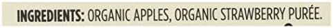 365 by Whole Foods Market, Organic Strawberry Applesauce Pouches, Unsweetened, 3.2 Ounce (Pack of 4)
