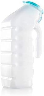 Urinals for Men with Translucent Lid – 32 Oz. Bottle – 2 Pack-Male Urinal Bottles with Glow in the Dark Lid– Durable and Reliable – Practical Design – for Camping, Travel People