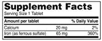 Ferrous Sulfate 325mg Iron Supplement (2-Pack) | Iron Pills | | 100 Iron Tablets per Bottle, 2-Pack