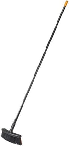 Fiskars All Purpose Yard Broom M, with PowerClean-bristles, Length: 1.6 m, Black/Orange, 1025921
