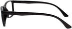 OPULIZE NYX Reading Glasses with Blue Light Blocking for Women Men, Rectangular Frame with UV & Eyestrain Protection, Anti-Glare Computer Gaming Glasses, Black, Grey, Clear +2.5 (Pack of 3)