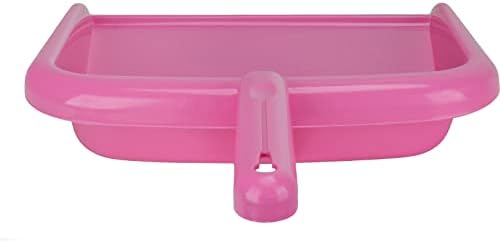 SPARTA Handheld Dustpan with Handle, Cleaning Essentials for Home and Commercial Use, 10", Bright Pink