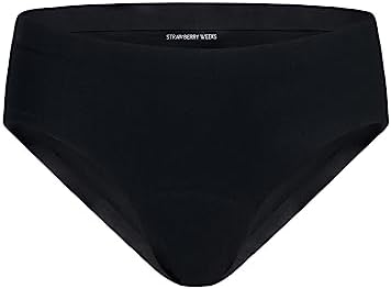 LEAKPROOF2.0 Seamless Bikini Period Underwear for Women | Period Panties Holds 6 Tampons | Mild Incontinence Leak Proof Underwear (L/XL, Black)