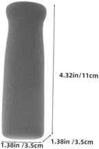 6pcs Walking Cane Handle Wraps Soft Breathable Non Slip Grip Covers for Elderly Crutch Parts Comfortable Protective Hand Grips for Standard Walking Stick Handles Black Gray Brown