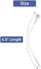 4 Pcs Electrode Lead Wire Adapters, Convert 2mm Pin to 3.5mm Snap - Compatible with TENS, EMS, IF Units