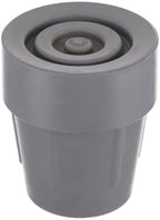 Coopers Heavy Duty Latex-Free Rubber Cane Crutch Tips Ferrules 1" (25mm) - Pack of 2