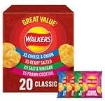 Saras Flavours of Asia Walkers.Meaty Variety Multipack Crisps Box 20 x 25g | Assorted Flavors for Ultimate Snacking | Multipack | Savory and Crunchy