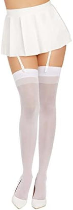 Dreamgirl Women's Sheer Thigh High with Backseam Socks