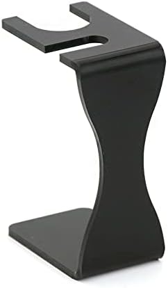 lasenersm 1 Piece Acrylic Shaving Brush and Razor Holder Shave Brush Stand Beard Brush Holder Razor Stand Razor Brush Holder for Razor Storage Men's Shaving Tool(Black)