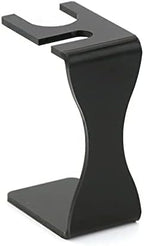 lasenersm 1 Piece Acrylic Shaving Brush and Razor Holder Shave Brush Stand Beard Brush Holder Razor Stand Razor Brush Holder for Razor Storage Men's Shaving Tool(Black)